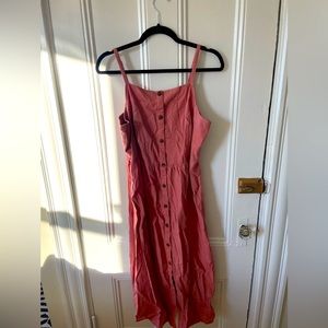 Coral Linen dress from Old Navy